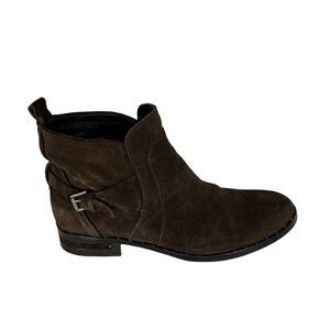 Freda Salvador Boots Womens 7.5 brown Ankle Shoes Buckle Casual Lifestyle